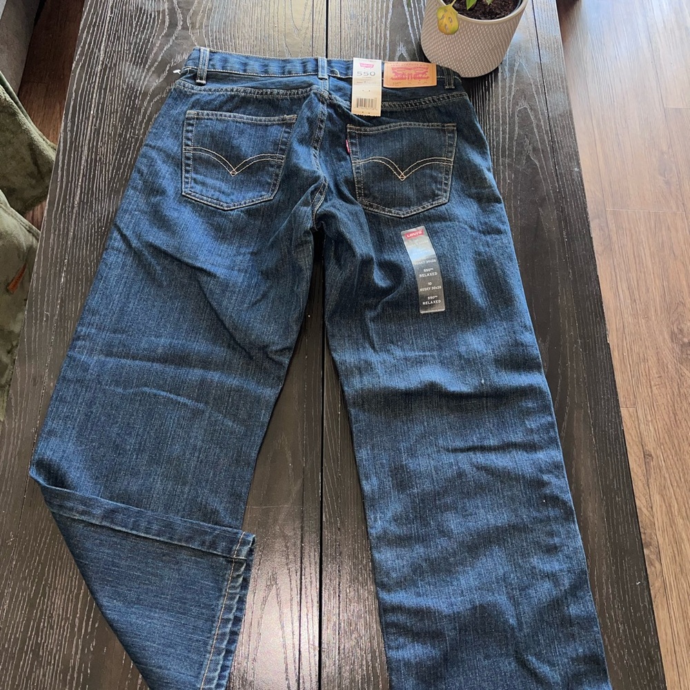 Levi's Blue Straight Jeans Classic Denim Style - Picture 4 of 6